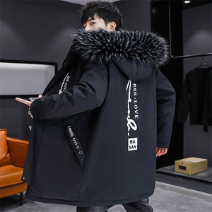 2025冬季男士派克服 中长款冬季加绒加厚风衣连帽外套潮MY103-P90图片