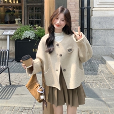 2C232-8669短款双面呢外套P215-K308，女装毛呢外套，2C232