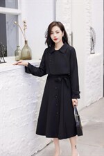 【现货】新款收腰两件套风衣裙，女装风衣，萱萱家