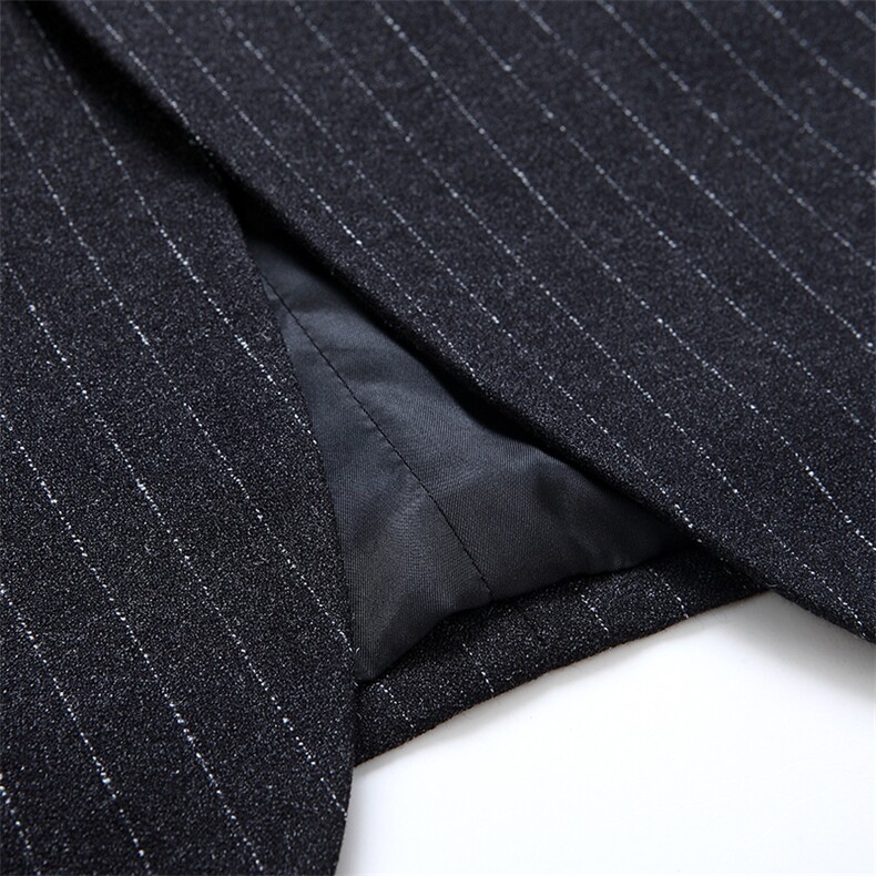 秋季休闲商务西服套装爸爸装中老年宽松西服两件套MNSA5816-P270图片
