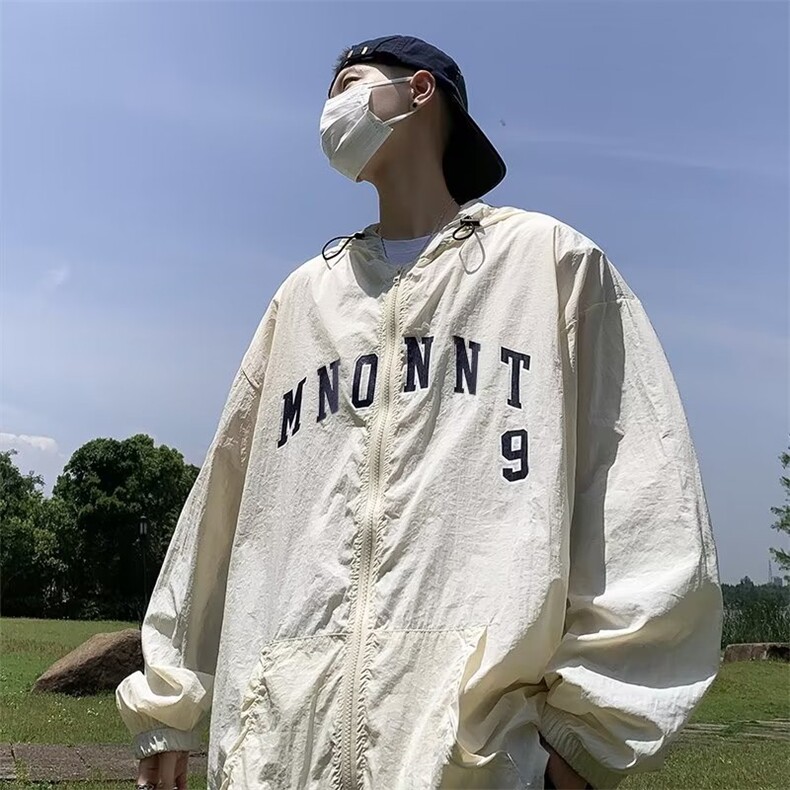 超薄款连帽防晒服男2024新款夏季冰丝透气防紫外线休闲防晒衣外套图片
