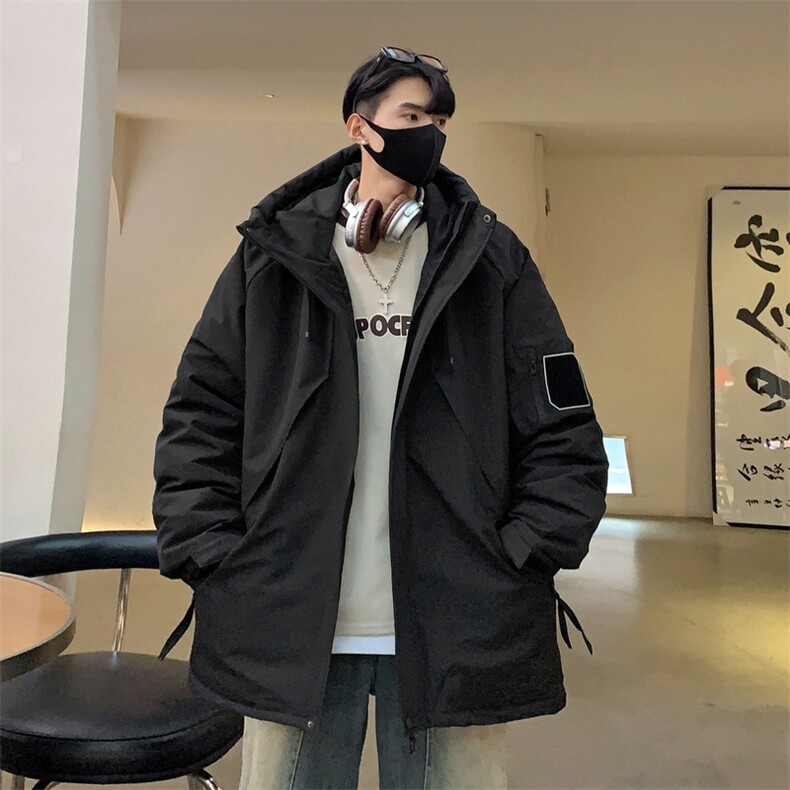 港风冬季工装连帽防寒保暖白鸭绒羽绒服大衣外套A406Y93657P228,男装羽绒服,星座309（原A406）