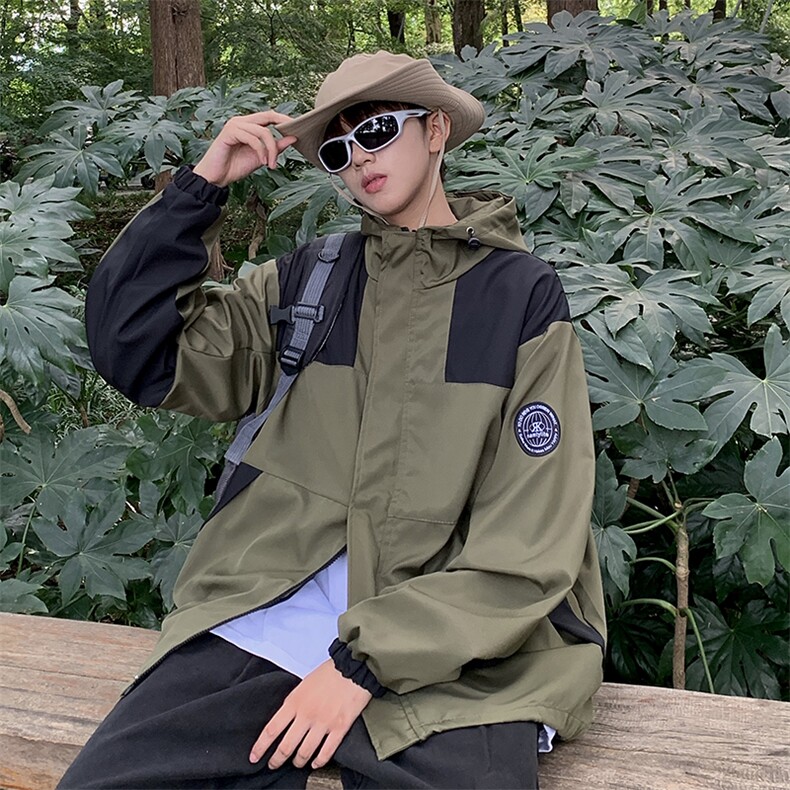 A840-P57春秋新款户外登山服夹克美式hiphop潮牌冲锋衣外套男士,男装夹克,星座512-6