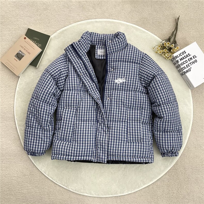 miu系格纹高品质手塞棉加厚棉服外套W1831/特78,男装棉衣,电商B350