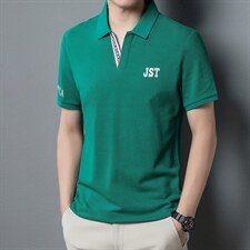 T恤男士短袖2023夏季新款男时尚简约Polo打底衫中年舒适男装上衣，男装T恤，电商B212（原钱塘6029）