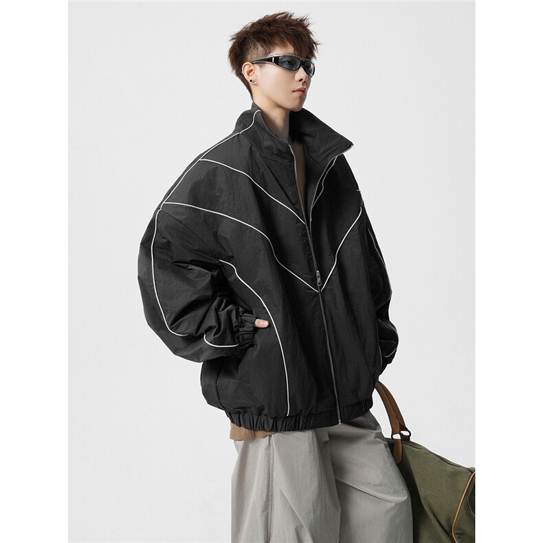 可二开机能防寒棉服M-5XL大码涤纶棉服男白底78176P138控198，男装棉衣，星座227-7