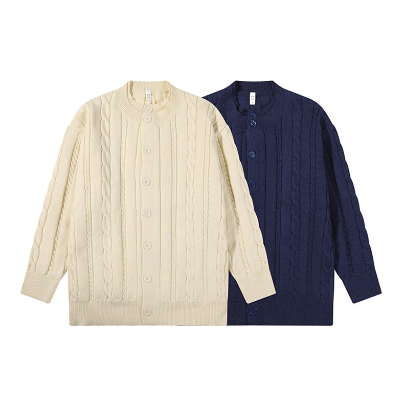 美式老钱风麻花假两件秋冬加厚针织衫毛衣MY03491-P80，男装针织衫/毛衣，星座308B-2