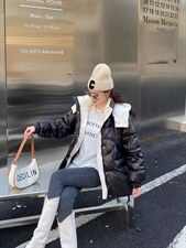 撞色羽绒服，女装羽绒服，Balance Studio