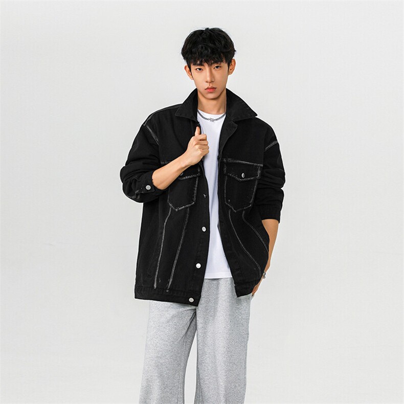 2026春季新款工装牛仔外套男美式复古百搭休闲上衣-A1992P65控108,男装工装外套,电商B241