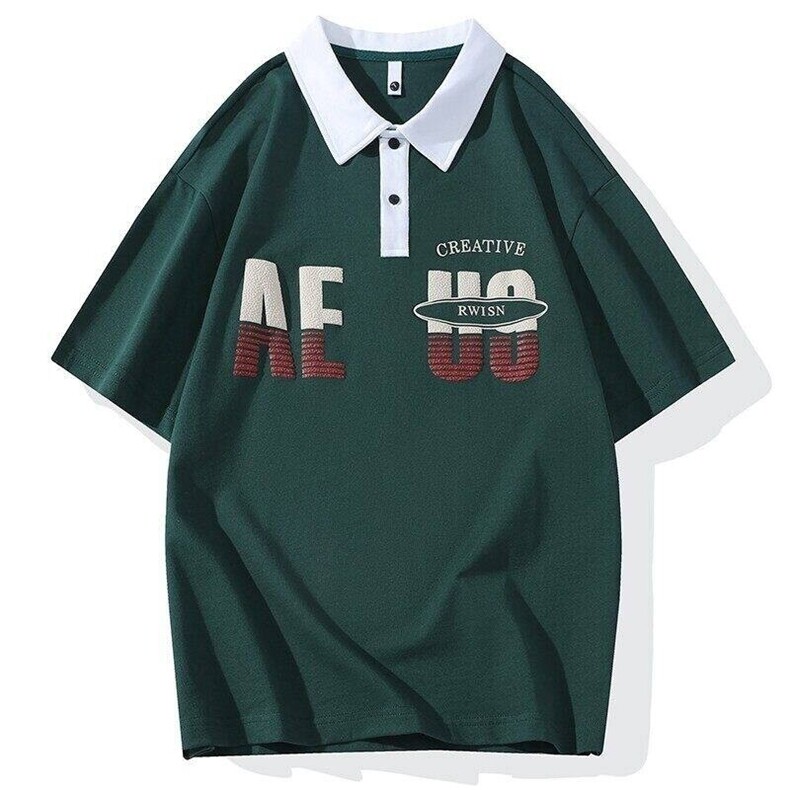 25065-特P40夏季休闲时尚T恤男短袖打底衫学生宽松翻领短袖POLO衫,男装T恤,电商D310B