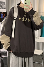 2024春季海报风大码男宽松圆领文字印花嘻哈卫衣WY22-P55限价68，男装卫衣，电商A089-1