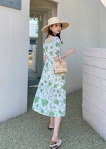 夏季新款碎花连衣裙图片
