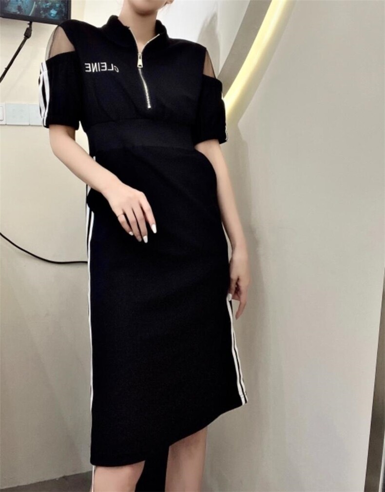 夏季新款拉链收腰显瘦连衣裙，女装连衣裙，茜娅图seattle