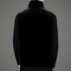 冬季中年男士金貂绒马甲休闲夹克男连帽背心外套SNNJDR11811-P210，男装背心/马甲，电商B212（原钱塘6029）