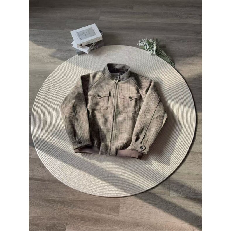 杭州货~现货威尔士亲王千鸟格哈灵顿夹克外套JK2906批66，男装夹克，星座1411A-6