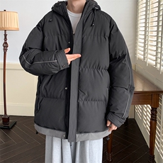 港风潮牌新款连帽棉服潮流保暖棉衣M081-P90，男装棉衣，星座717