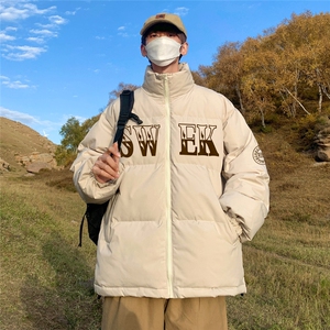 港风  秋冬潮流保暖立领宽松棉服外套男 MY62053 P95控118图片
