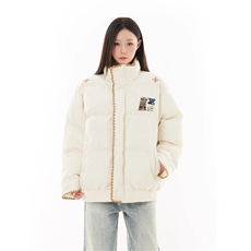 潮民族风棉服男女冬季情侣装刺绣棉衣外套面包服DT999P92，男装棉衣，星座1013-5