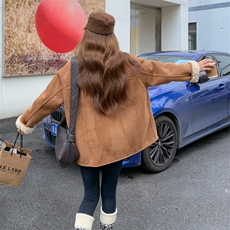 2025冬季新款加厚羊羔毛双面穿外套203-9536-P195-K278，女装羊羔毛/颗粒绒，浪娴服饰