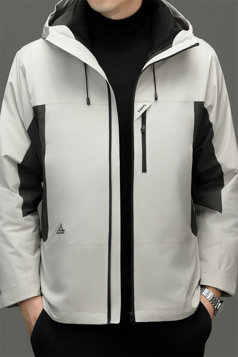 男装羽绒服YR2537新品主推新标90绒子可脱卸白鸭绒内胆一衣三穿,男装羽绒服,钱塘207-1