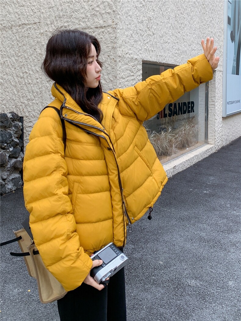 现货新款外套排骨款轻薄保暖休闲宽松女外套羽绒服,女装羽绒服,然然