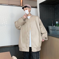 主推新款美式高街立领夹克潮牌皮衣夹克宽松外套A436-W103-P68，男装夹克，电商A436