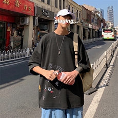 Q11129-P30春夏季七分袖t恤男大码五分袖男短袖中袖，男装T恤，电商A040