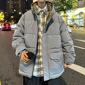 男秋外套年新款潮流羽绒棉服高领加厚潮牌工装棉袄棉衣TT9938 P80图片