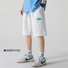 2023夏无影墙字母纹路创新面料开叉排扣休闲五分短裤DK28851-P35，男装休闲裤，电商A082
