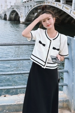 【现货】法式复古气质撞色套装088-2336P145K218，女装套装/套裙，2C088