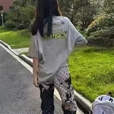 万针全刺绣工艺高品质260克双纱纯棉美式高街短袖T恤特P33，男装T恤，电商A486
