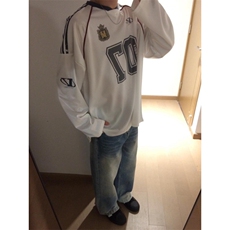 【有货】网眼冰球服长袖t恤男美式复古内搭打底衫TP05LL-特P48，男装T恤，星座1007（原301D）