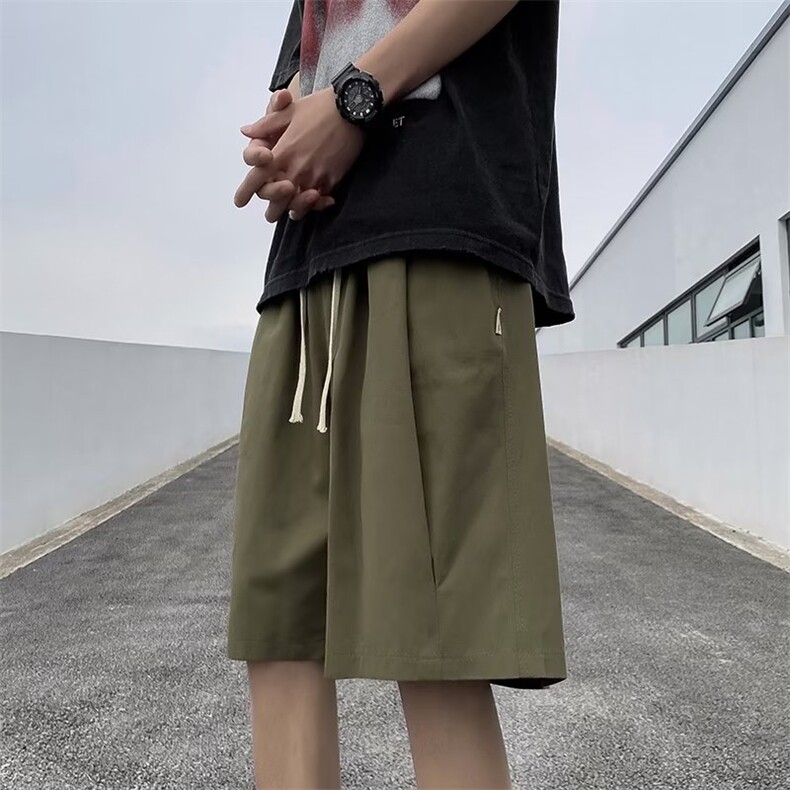 男五分裤新款纯色时尚潮牌宽松型青春流行潮直筒DK50-P25,男装休闲裤,星座1109-3