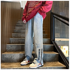 k1074-p55-控78M-5XL现货宽松拉链cleanfit牛仔裤马丁靴黑暗，男装牛仔裤，星座116