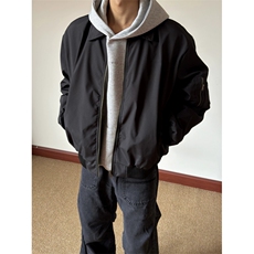 JK711-尺码M-3XL-P45现货!美式飞行员夹克工装外套高短款棒球服，男装夹克，星座1811B