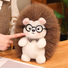 可爱小刺猬毛绒公仔