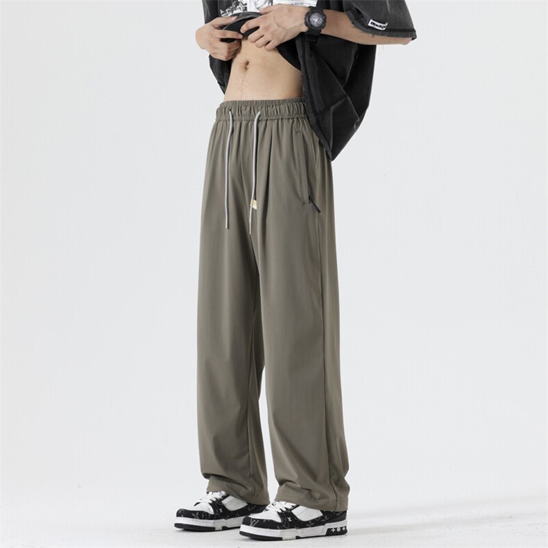 夏季22%氨纶高弹清凉速干裤垂感百搭休闲冰丝裤XZ301b-2-B707P38,男装休闲裤,星座301B-2（原A443-1）