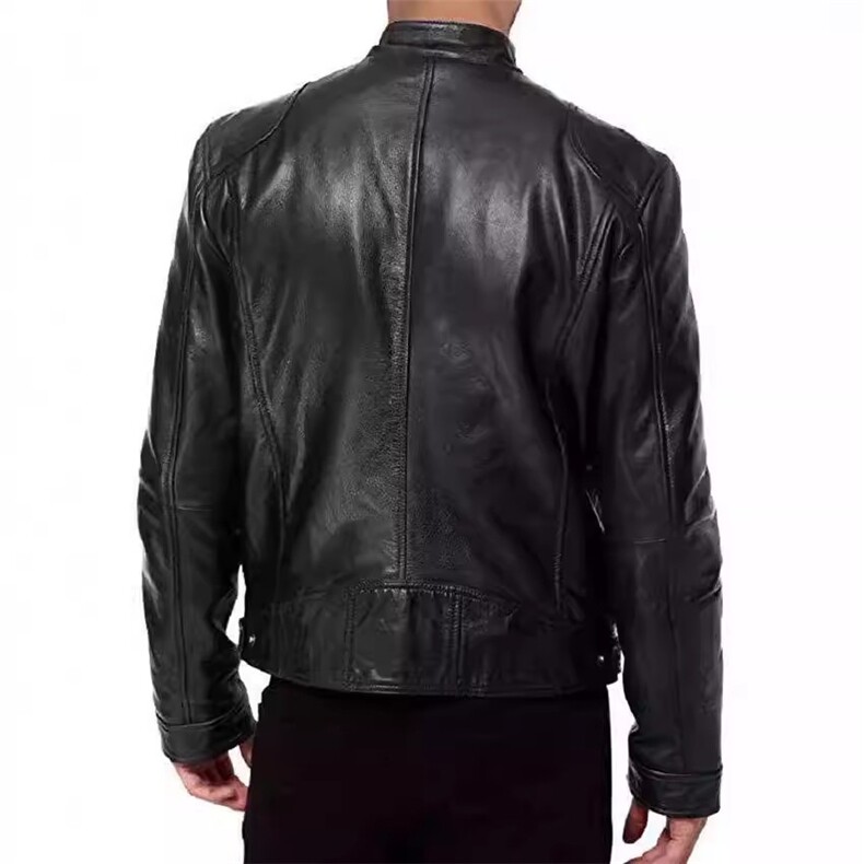 1506/QW6280/P54痞帅高Pu皮衣潮男复古风机车服皮夹克秋冬外套,男装夹克,星座1506