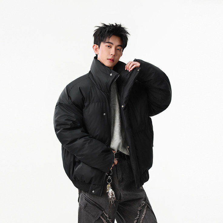 每天入仓千件可来仓库现看.防水防污立领pu皮棉服218-7-M120-特60，男装棉衣，星座218-7