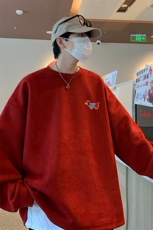 25新款港风供抖音直播得物高品质麂皮绒宽松男卫衣W3511P38，男装卫衣，电商C408-1(原B339-1)