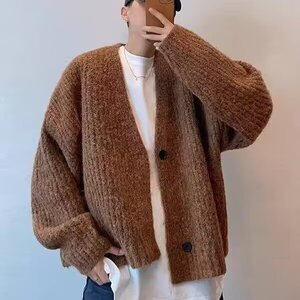 LD73慵懒潮流日系简约开衫毛衣气质流行文艺时尚ins新款百搭原宿图片