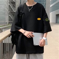 男圆领T恤宽松短袖华夫格短袖T989P26，男装T恤，星座1116-2