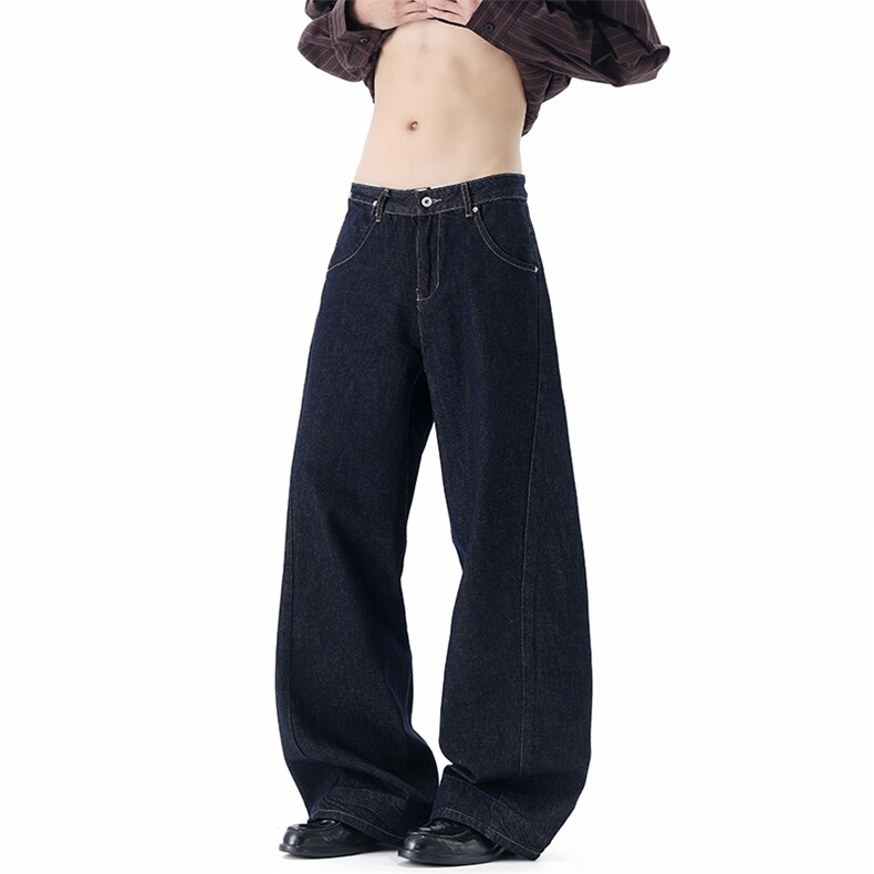 【现货】XZ1218BKN004特价P52美式水洗直筒丹宁解构明线牛仔裤，男装牛仔裤，星座1218（原611-3）