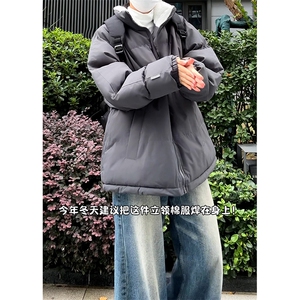 现货高品质美式高街冬季重磅三防加绒加厚羽绒棉衣厚外套棉服图片
