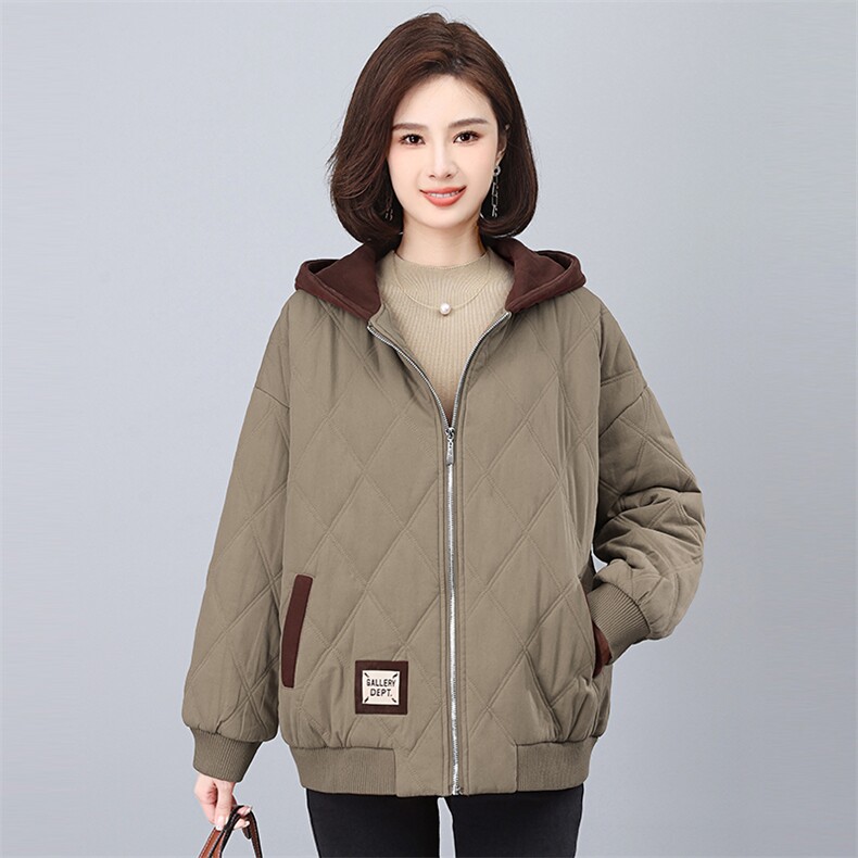 时尚保暖棉服女冬季新款宽松显瘦加厚外套,女装棉衣/棉服,悦见她
