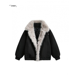 现货 复古做旧座山雕加绒加厚棉服男女宽松冬季MY666/P110图片