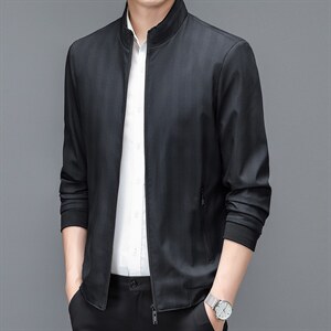 BJ22342钱塘2020-2中年男士春秋新款百搭商务休闲夹克外套P62图片