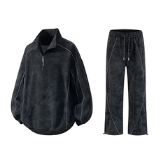 可二开脏脏灰扎染套装大码M-5XL卫衣WY78064P68卫裤WK78065P68，男装休闲套装，星座227-7