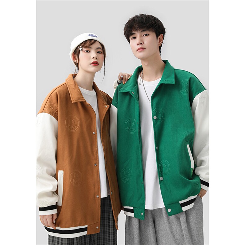 美式秋季潮牌外套2023新款休闲衣服翻领情侣夹克 A436-88611-P85图片