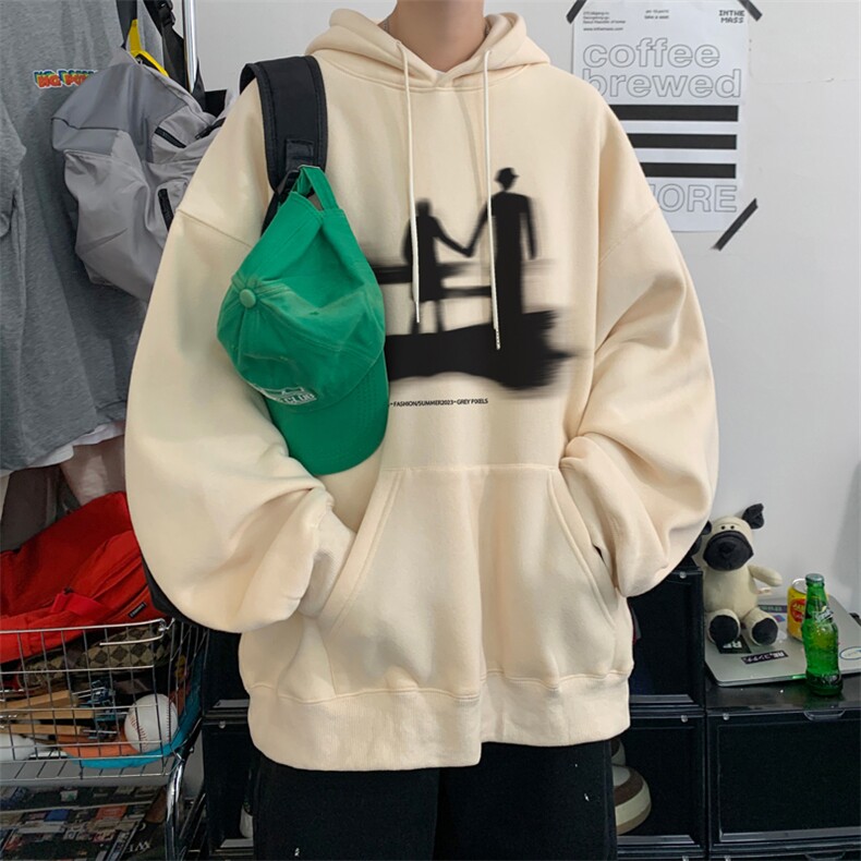 ！连帽圆领卫衣男装港风帽衫男LM138-P35,男装卫衣,电商B367